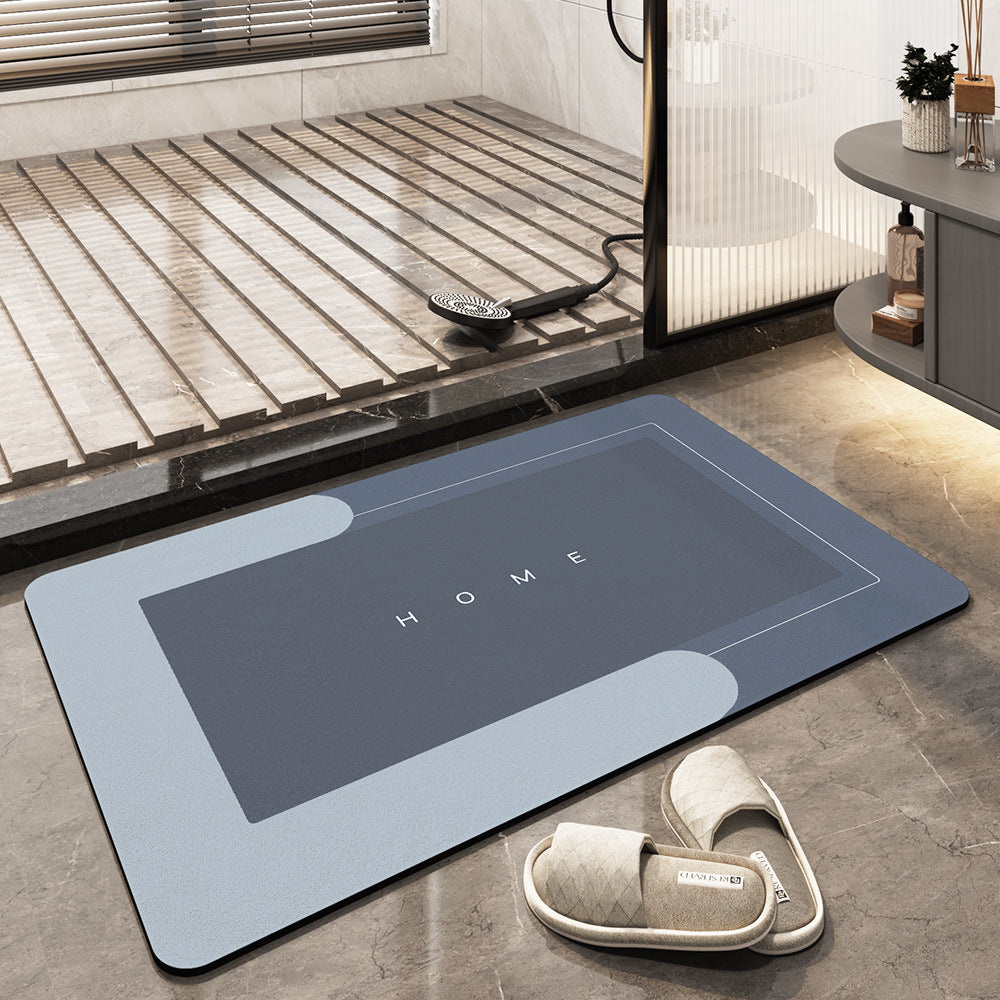 Absorbent Microfiber Bath Mat | Quick-Dry Soft Bathroom Rug for Shower & Bath Use