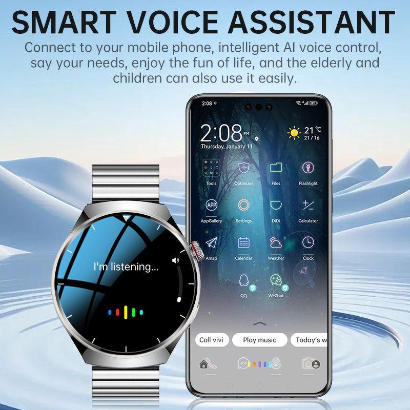 KH09P Newly Upgraded Smart Watch ECG Blood Glucose Blood Components Sleep Heart Rate Blood Pressure