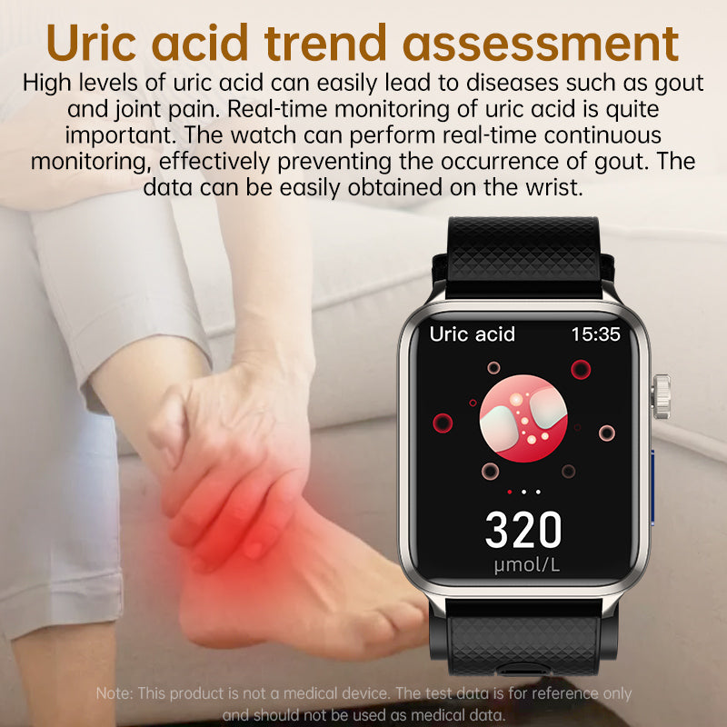 KP300 High-Precision Airbag Blood Pressure Smart Watch ECG Heart Rate Blood Sugar Uric Acid Blood Lipids Blood Oxygen Sleep