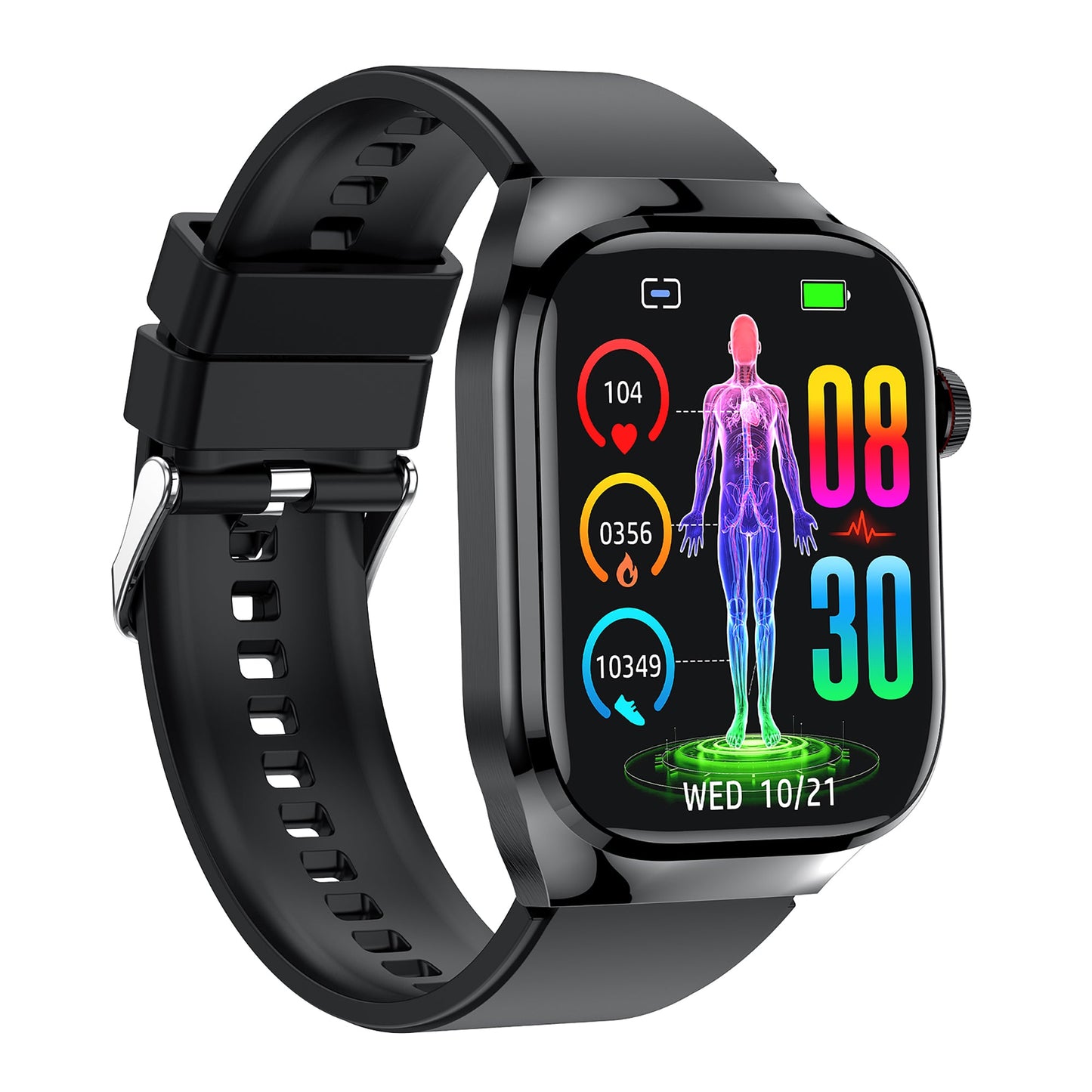 KH16 One-click Micro Examination Blood Glucose Blood Lipids Uric Acid Blood Pressure Blood Oxygen SOS Smart Watch