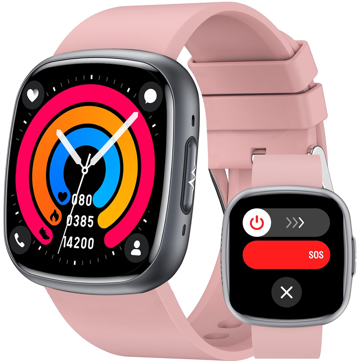 KH593 ECG/HRV Micro-Physical Examination Health Insights Blood Sugar Blood Oxygen Blood/Body composition Sleep SOS Bluetooth Call Smart Watch