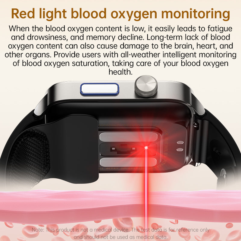 KP300 High-Precision Airbag Blood Pressure Smart Watch ECG Heart Rate Blood Sugar Uric Acid Blood Lipids Blood Oxygen Sleep