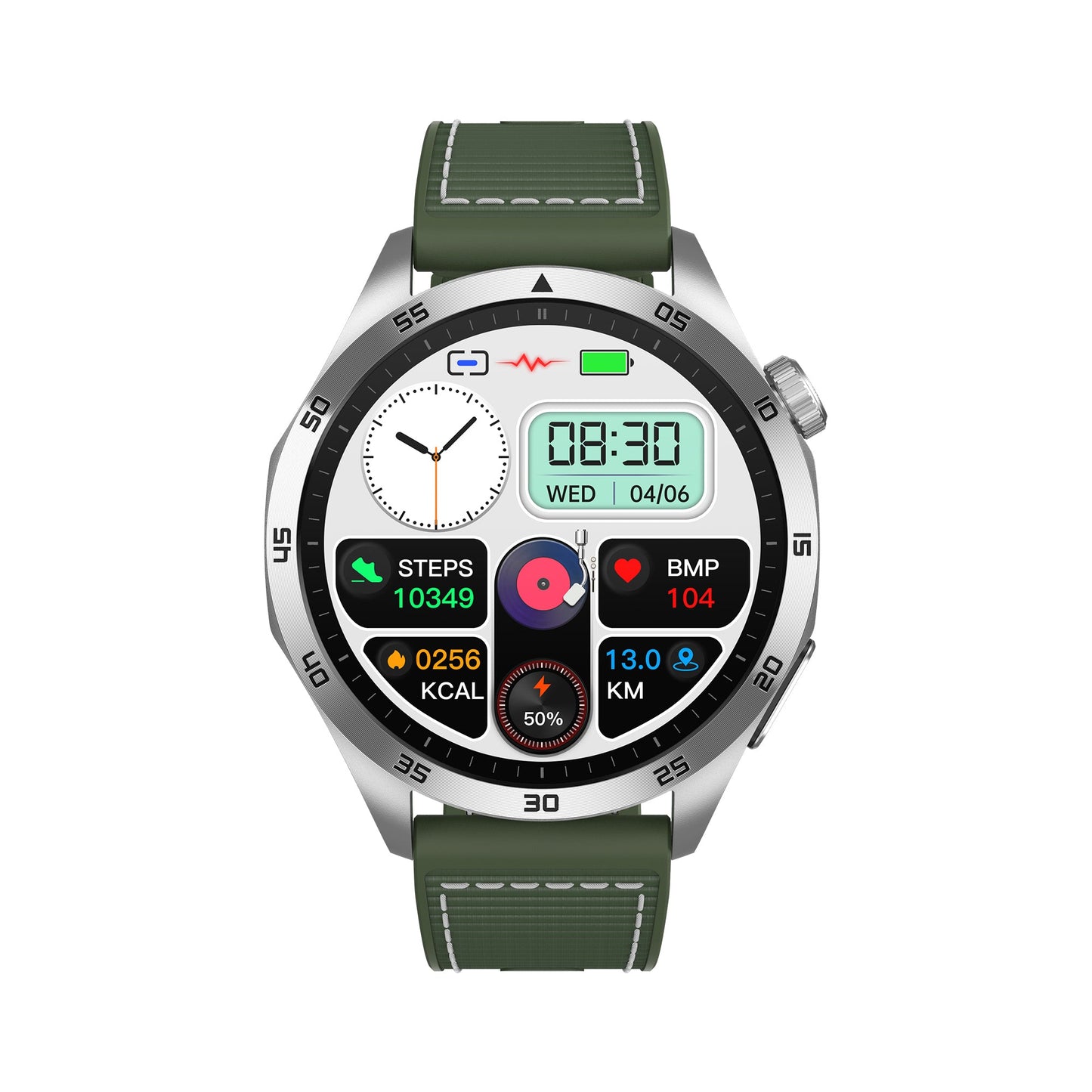 KH45 Micro Health Check ECG Blood Oxygen All Day Sleep Monitor Blood Pressure Amoled Screen