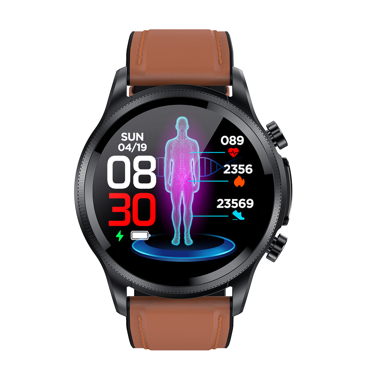 KH04 ECG PTT HRV Blood Oxygen Heart Rate Blood Pressure blood sugar Round
