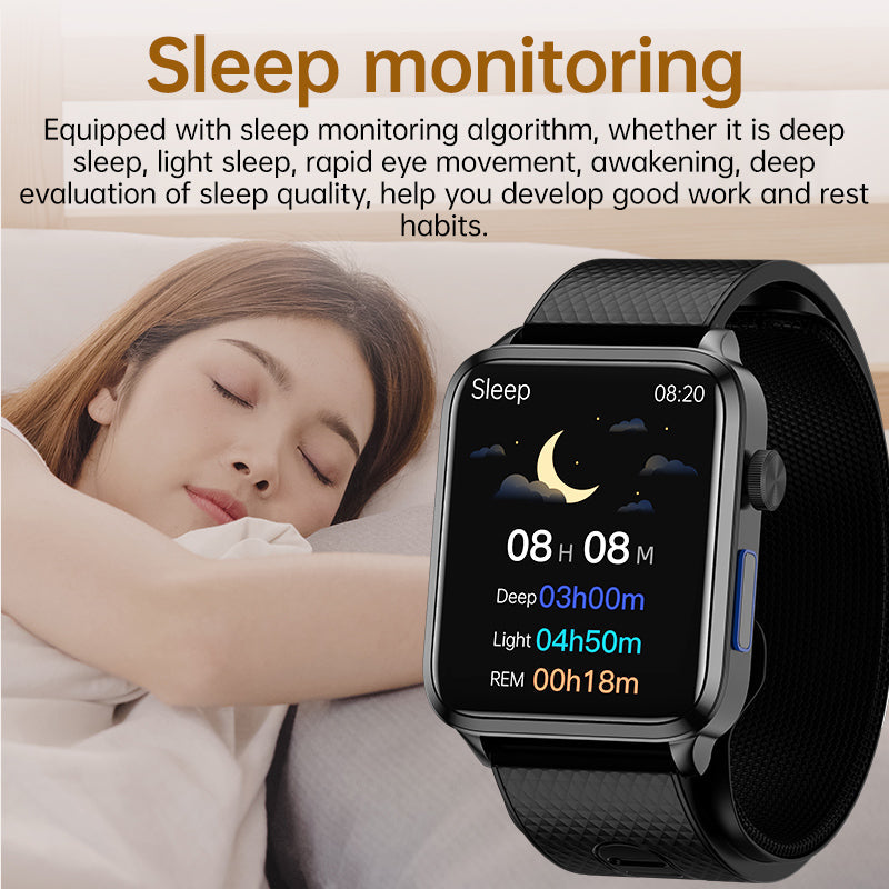 KP300 High-Precision Airbag Blood Pressure Smart Watch ECG Heart Rate Blood Sugar Uric Acid Blood Lipids Blood Oxygen Sleep