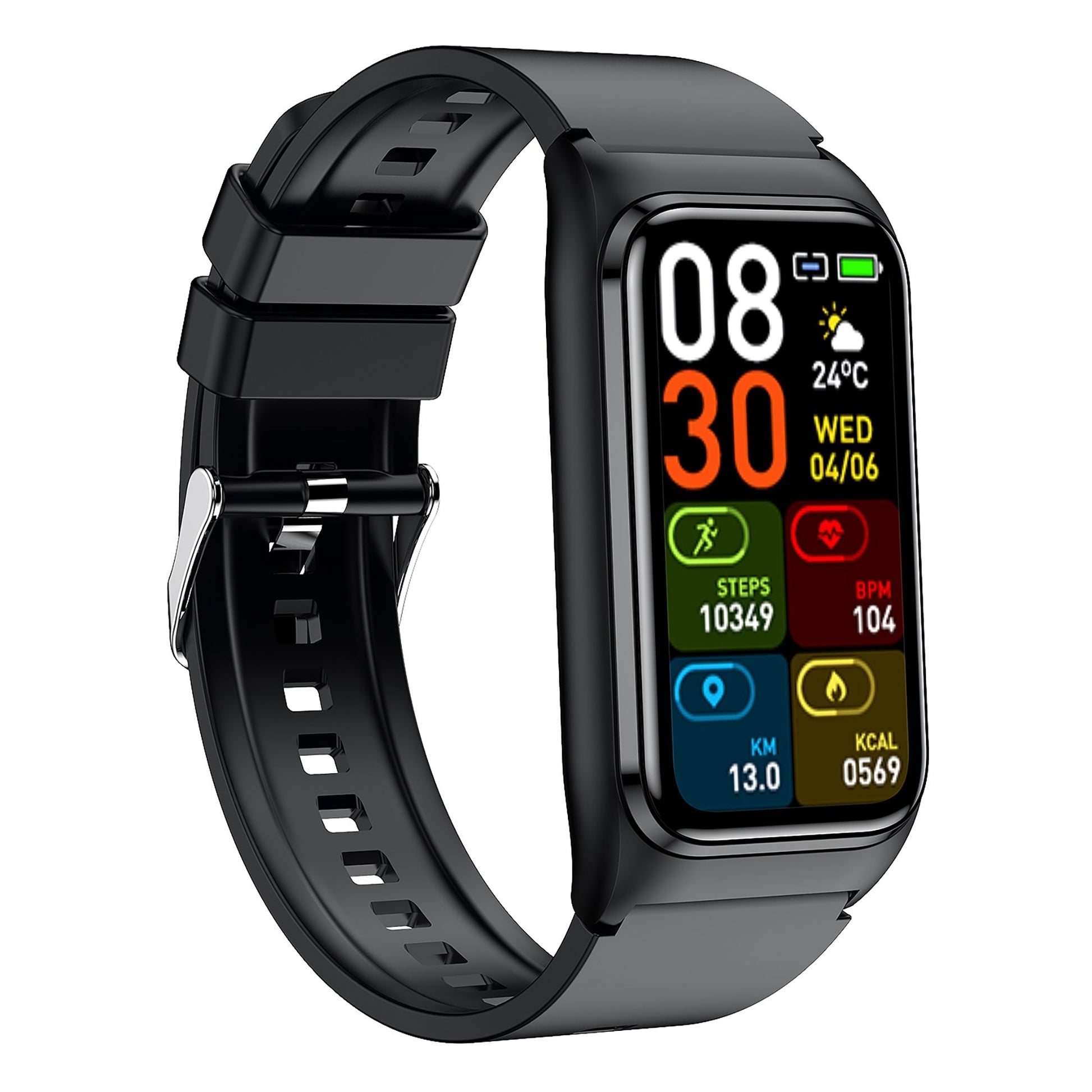 KH75 Smart Bracelet One-click Micro-Physical Examination Five Internal Organs Detection Blood Sugar Uric Acid Blood Lipid Heart Rate Blood Oxygen Sleep
