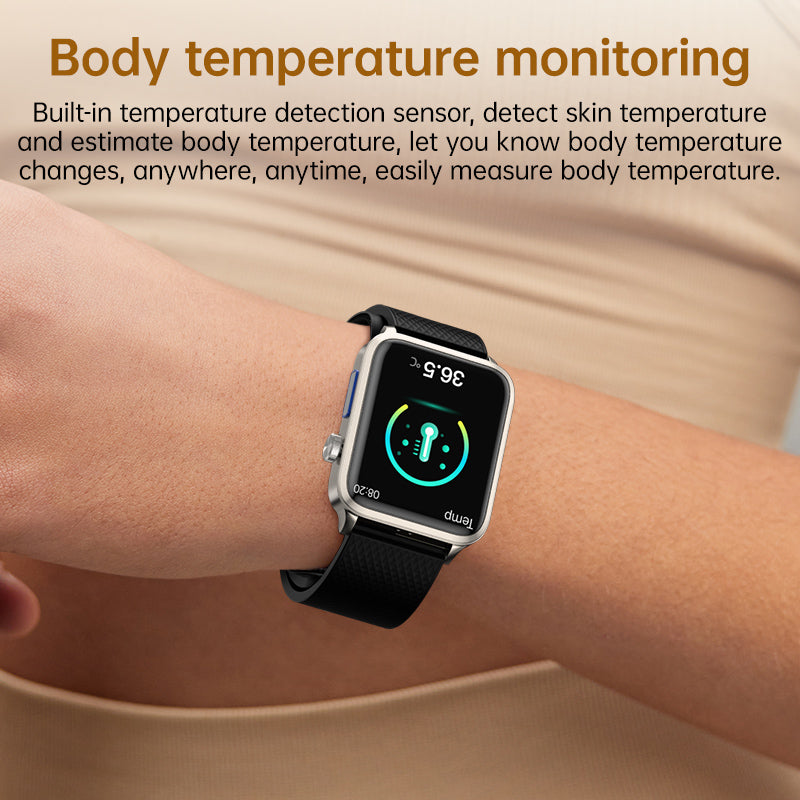 KP300 High-Precision Airbag Blood Pressure Smart Watch ECG Heart Rate Blood Sugar Uric Acid Blood Lipids Blood Oxygen Sleep