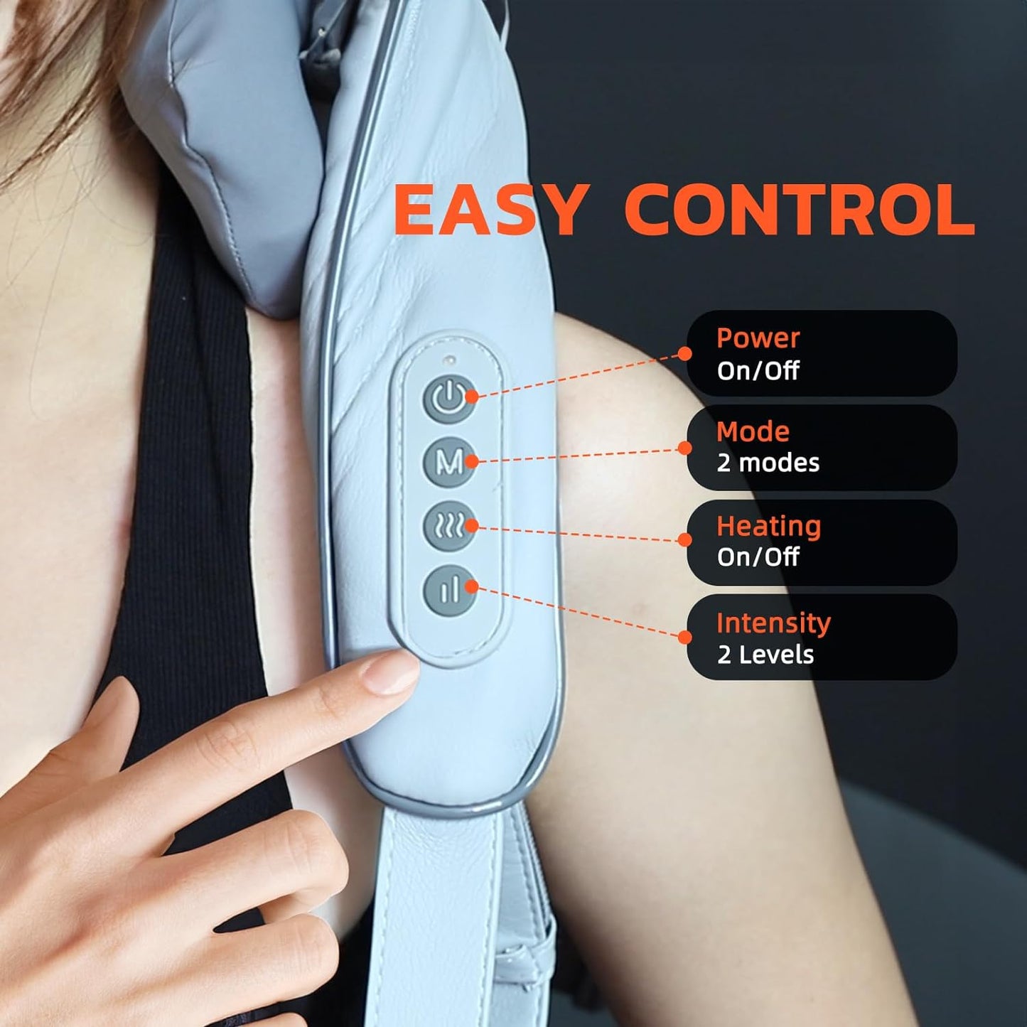 Heated Massage Chair with Back & Neck Cushion β Shiatsu Massage for Total Comfort