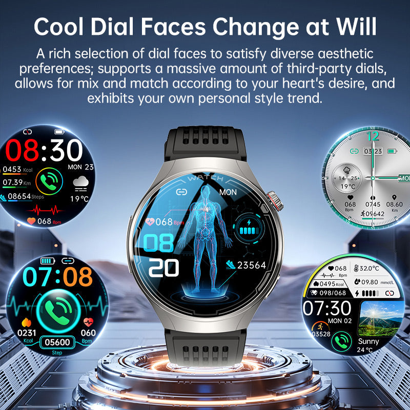 KT06 Sleep Aid Watch Intelligently Initiate ECG Heart Rate Monitor Blood Sugar