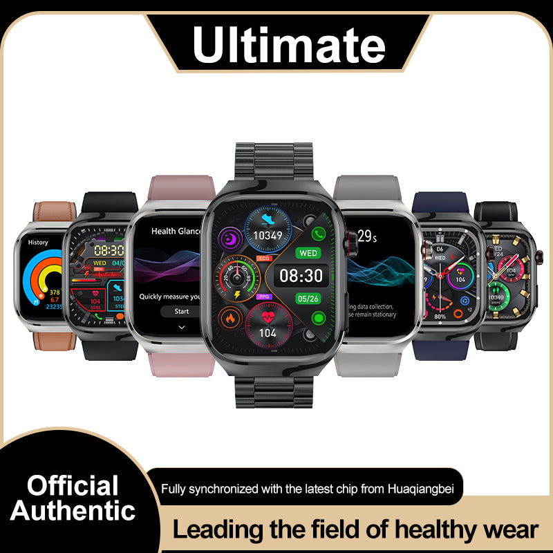 KH16 One-click Micro Examination Blood Glucose Blood Lipids Uric Acid Blood Pressure Blood Oxygen SOS Smart Watch