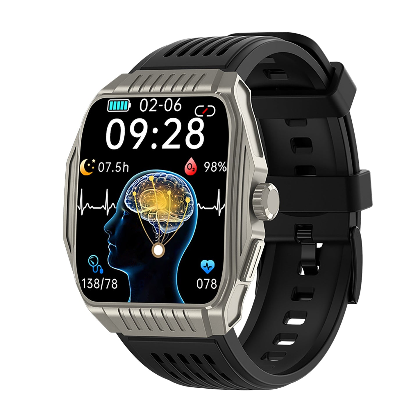 KT03 Sleep Aid Watch Intelligently Initiate ECG Heart Rate Monitor Blood Sugar