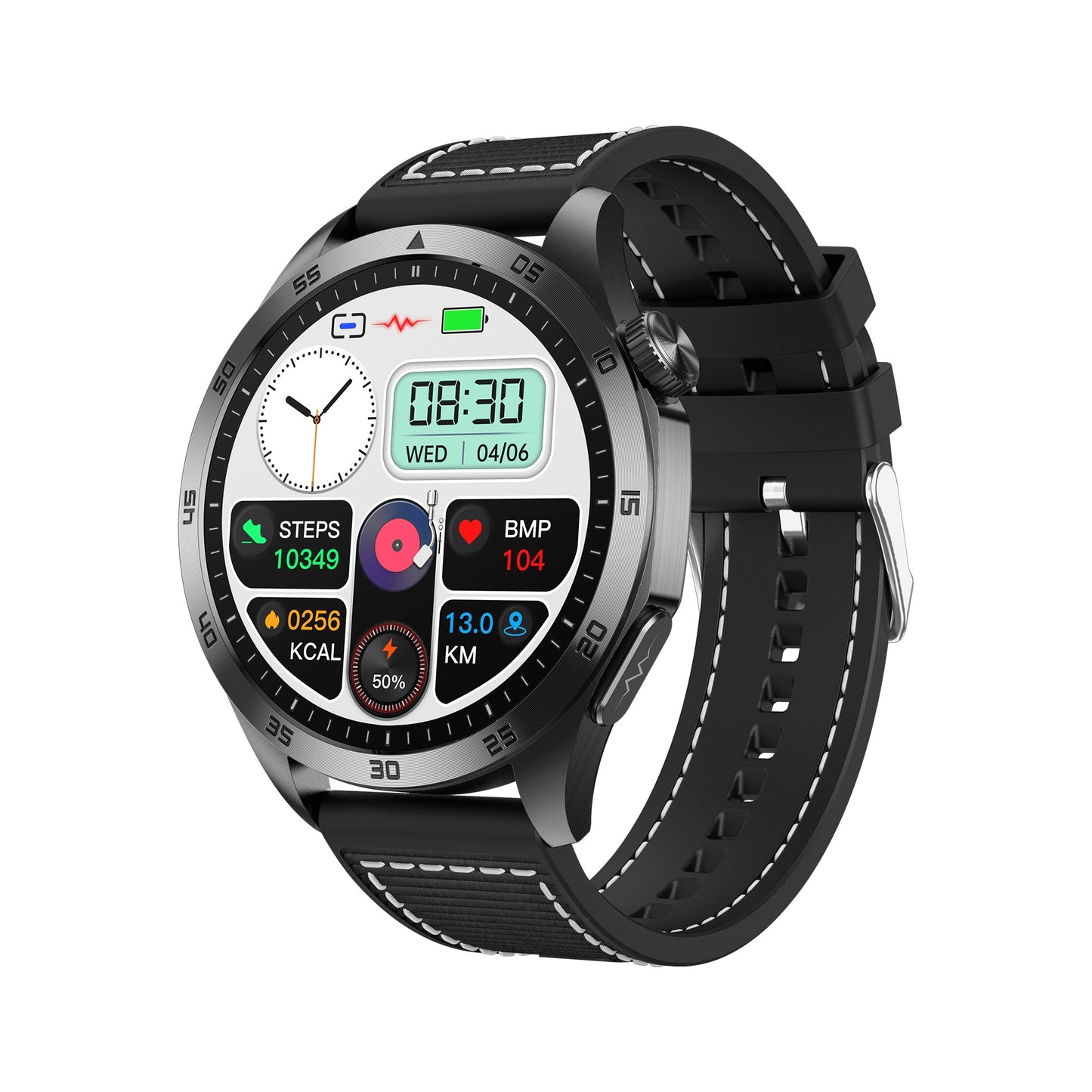 KH45 Micro Health Check ECG Blood Oxygen All Day Sleep Monitor Blood Pressure Amoled Screen