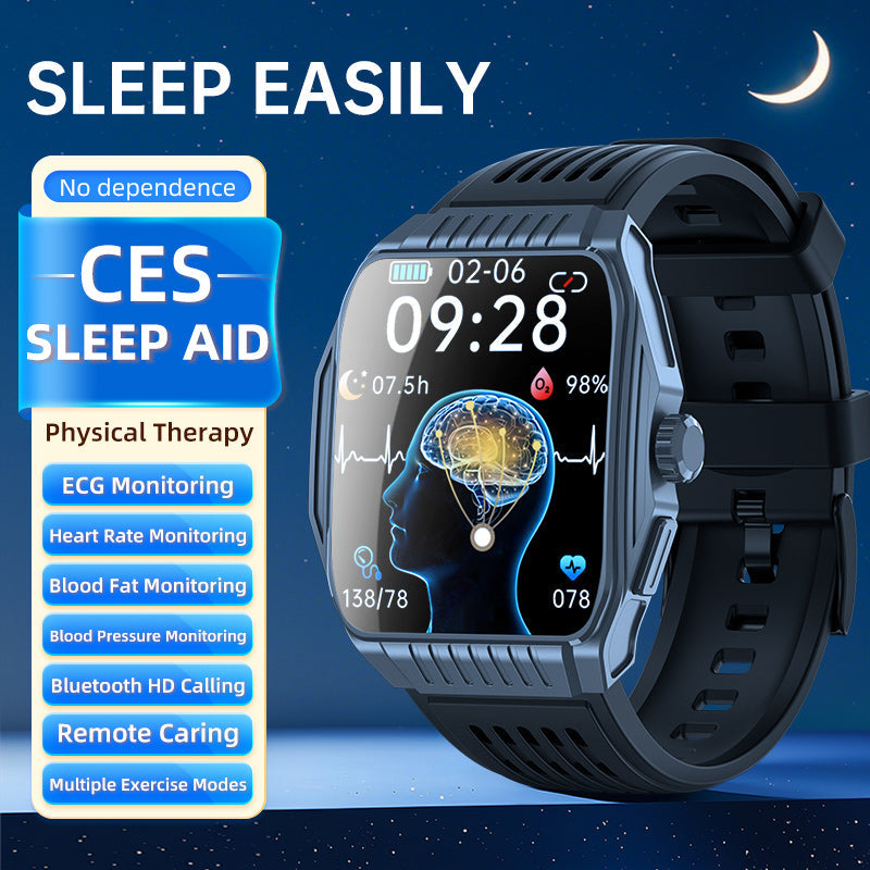 KT03 Sleep Aid Watch Intelligently Initiate ECG Heart Rate Monitor Blood Sugar