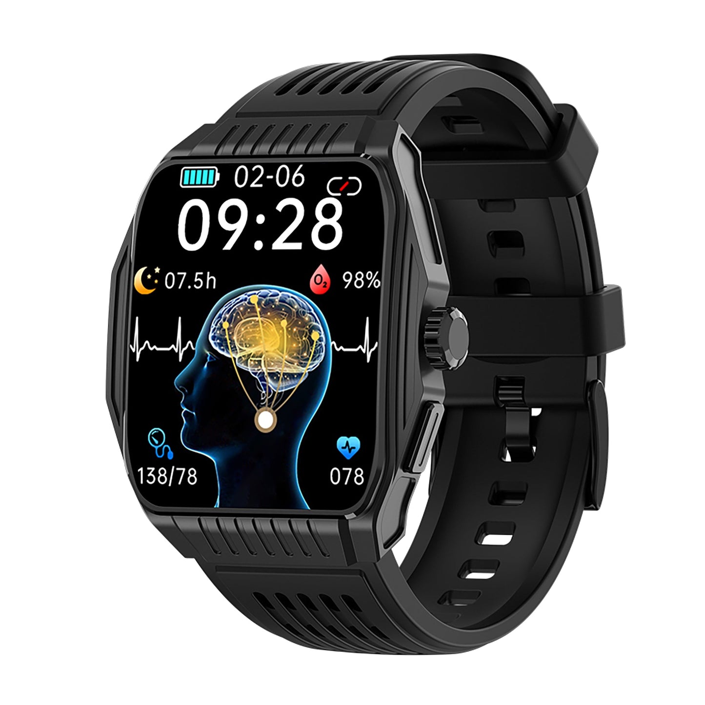 KT03 Sleep Aid Watch Intelligently Initiate ECG Heart Rate Monitor Blood Sugar
