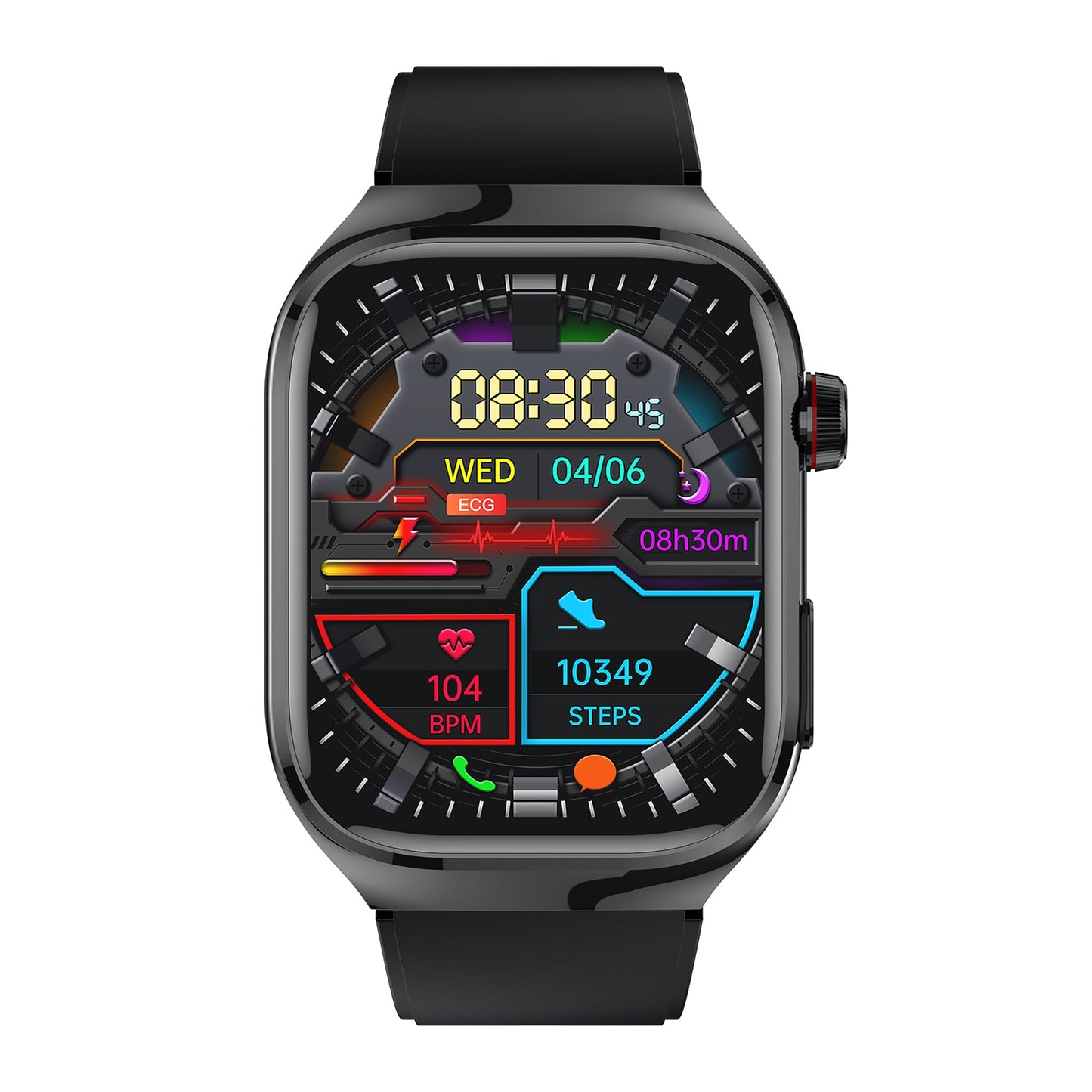 KH16 One-click Micro Examination Blood Glucose Blood Lipids Uric Acid Blood Pressure Blood Oxygen SOS Smart Watch