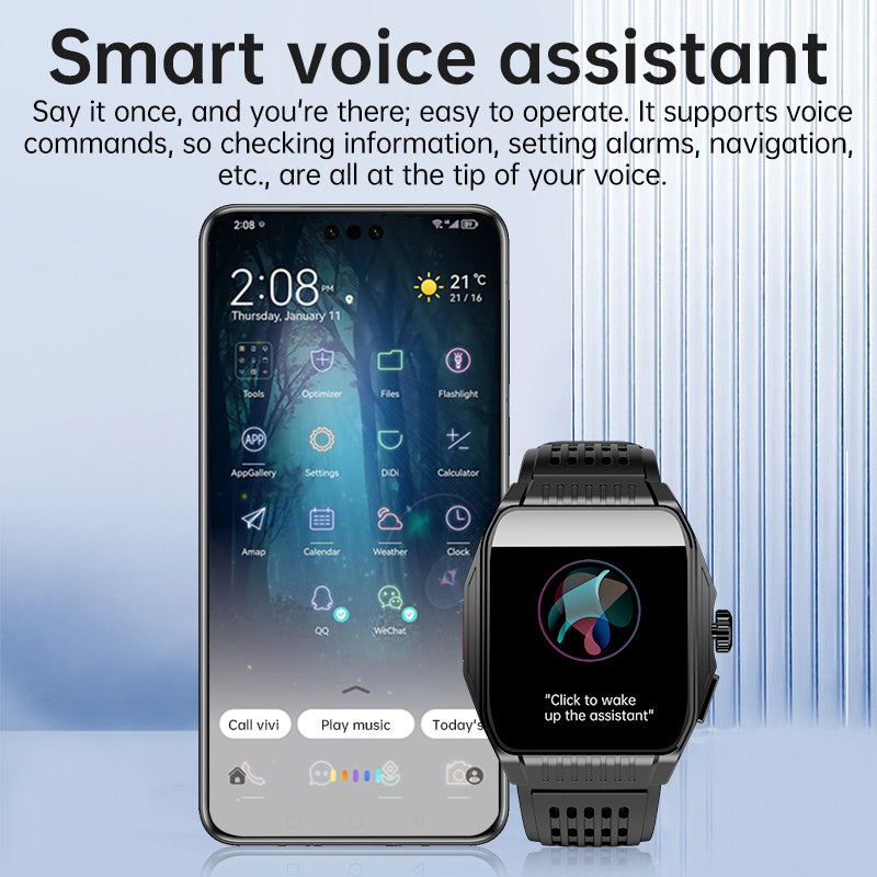 KT03 Sleep Aid Watch Intelligently Initiate ECG Heart Rate Monitor Blood Sugar