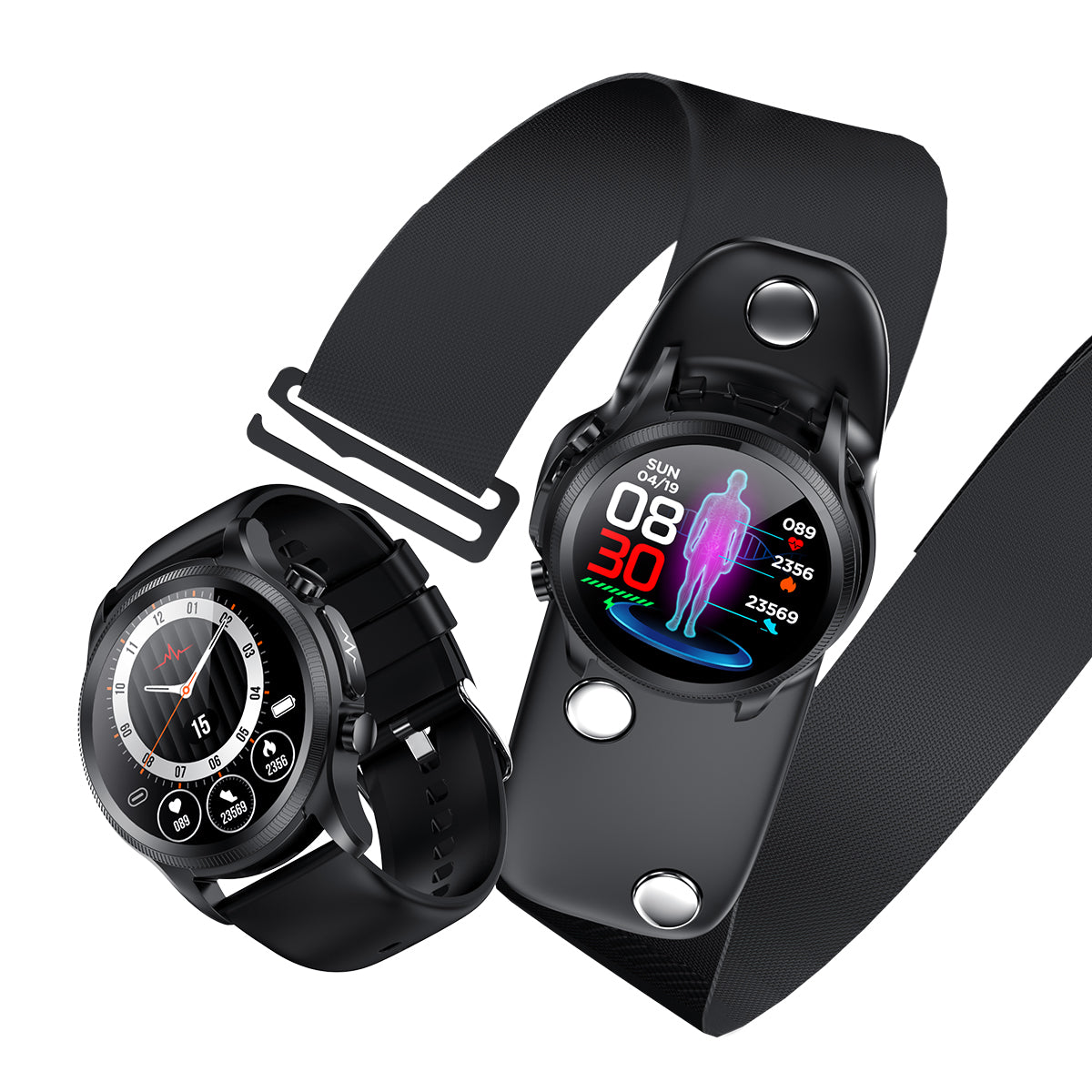 KH04 ECG PTT HRV Blood Oxygen Heart Rate Blood Pressure blood sugar Round