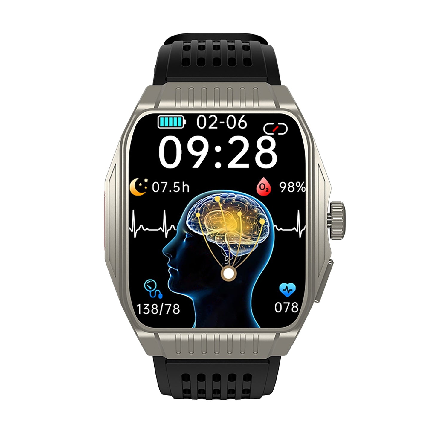 KT03 Sleep Aid Watch Intelligently Initiate ECG Heart Rate Monitor Blood Sugar