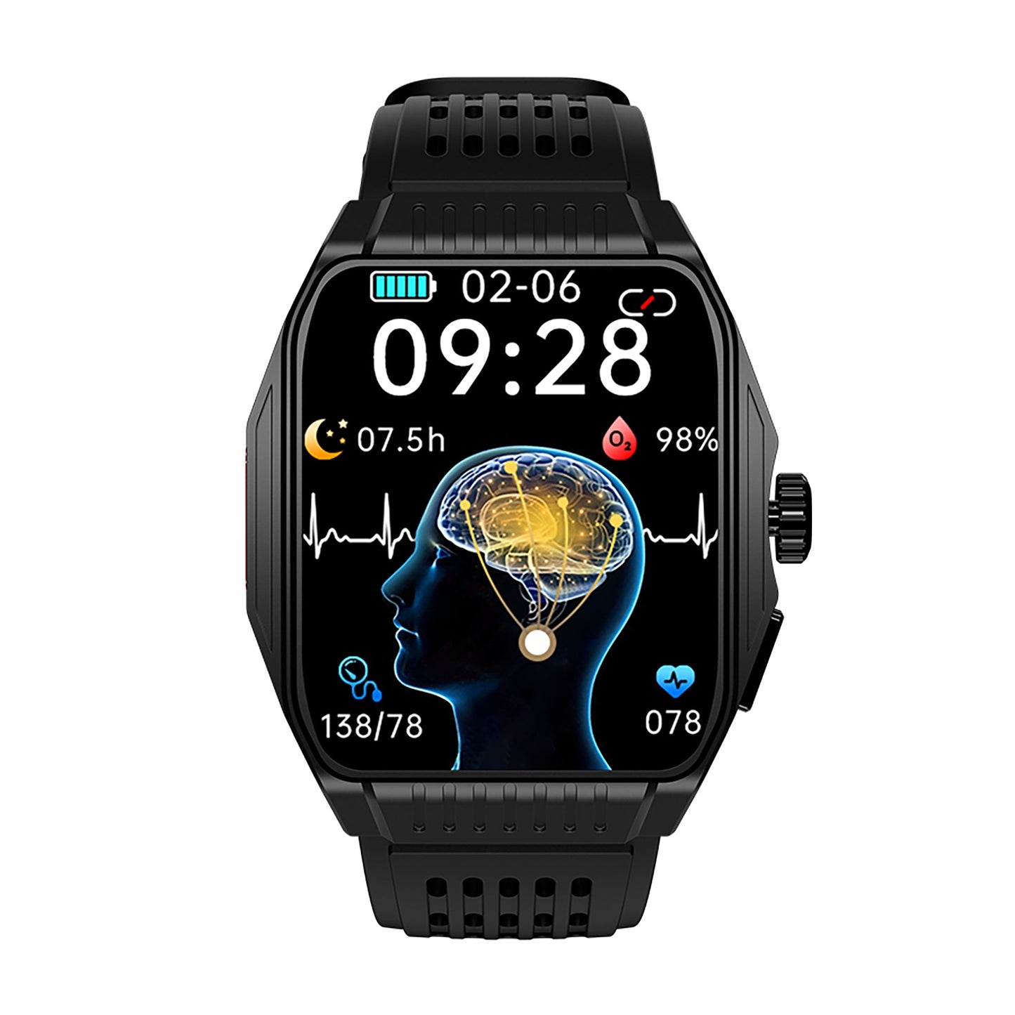 KT03 Sleep Aid Watch Intelligently Initiate ECG Heart Rate Monitor Blood Sugar