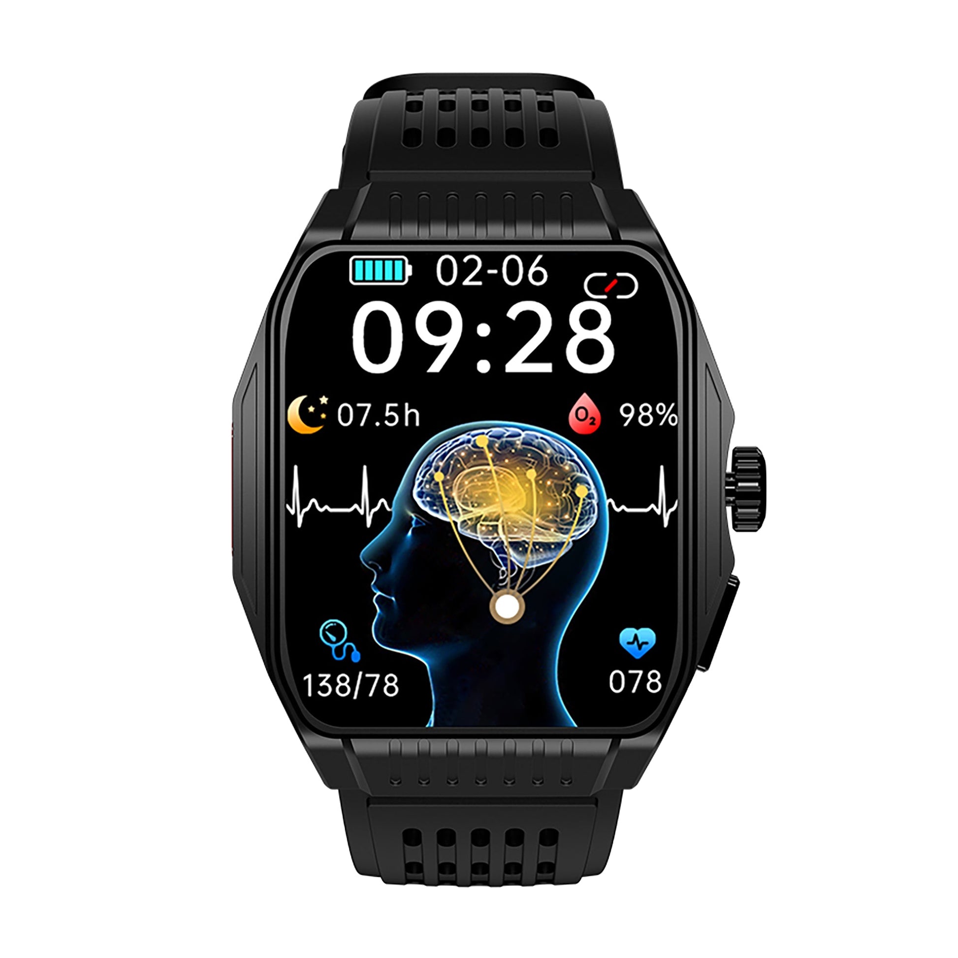 KT03 Sleep Aid Watch Intelligently Initiate ECG Heart Rate Monitor Blood Sugar