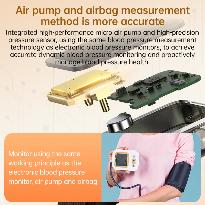 KP300 High-Precision Airbag Blood Pressure Smart Watch ECG Heart Rate Blood Sugar Uric Acid Blood Lipids Blood Oxygen Sleep