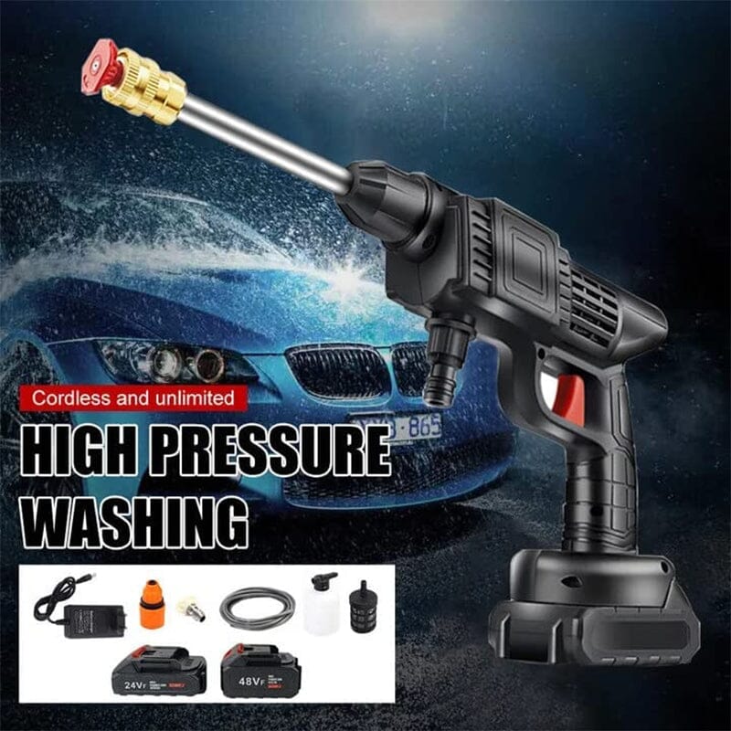 Cordless Portable High Pressure Spray Water Gun Set | Ideal for Cleaning Cars, Patios & Garden Furniture
