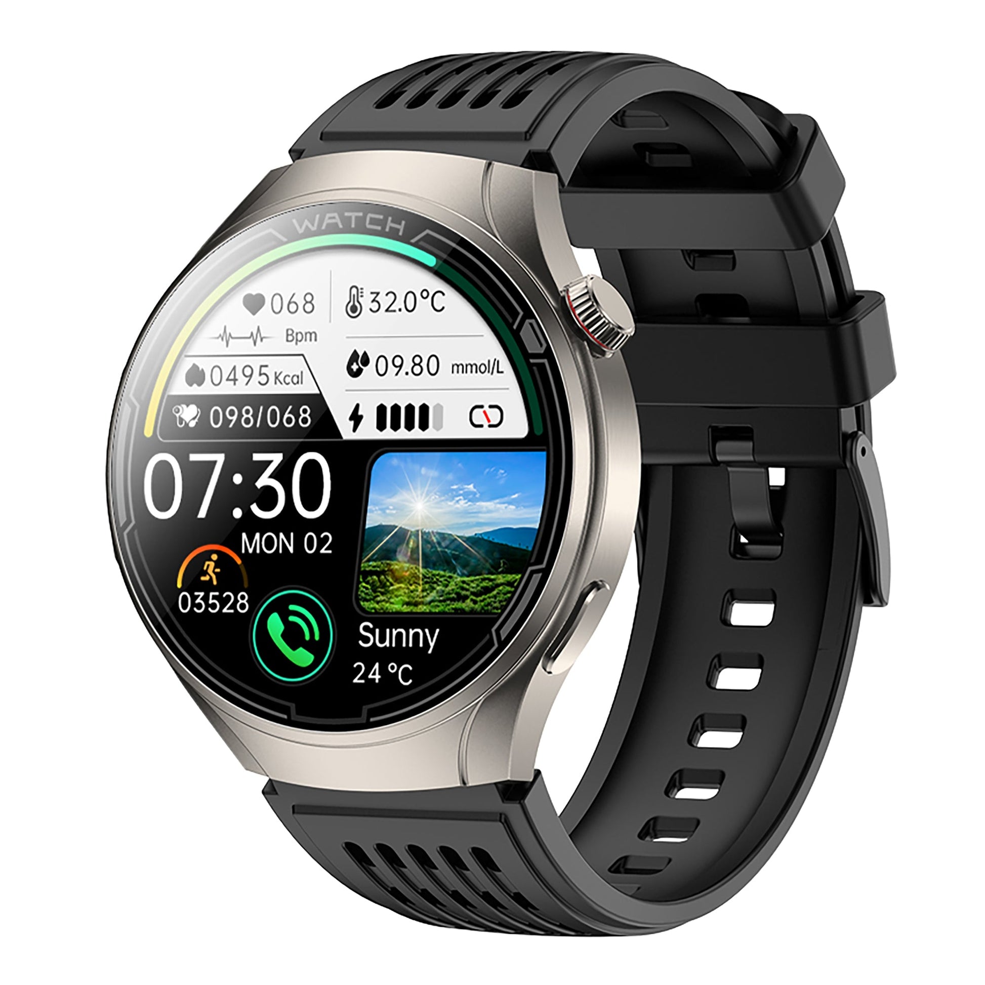 KT06 Sleep Aid Watch Intelligently Initiate ECG Heart Rate Monitor Blood Sugar