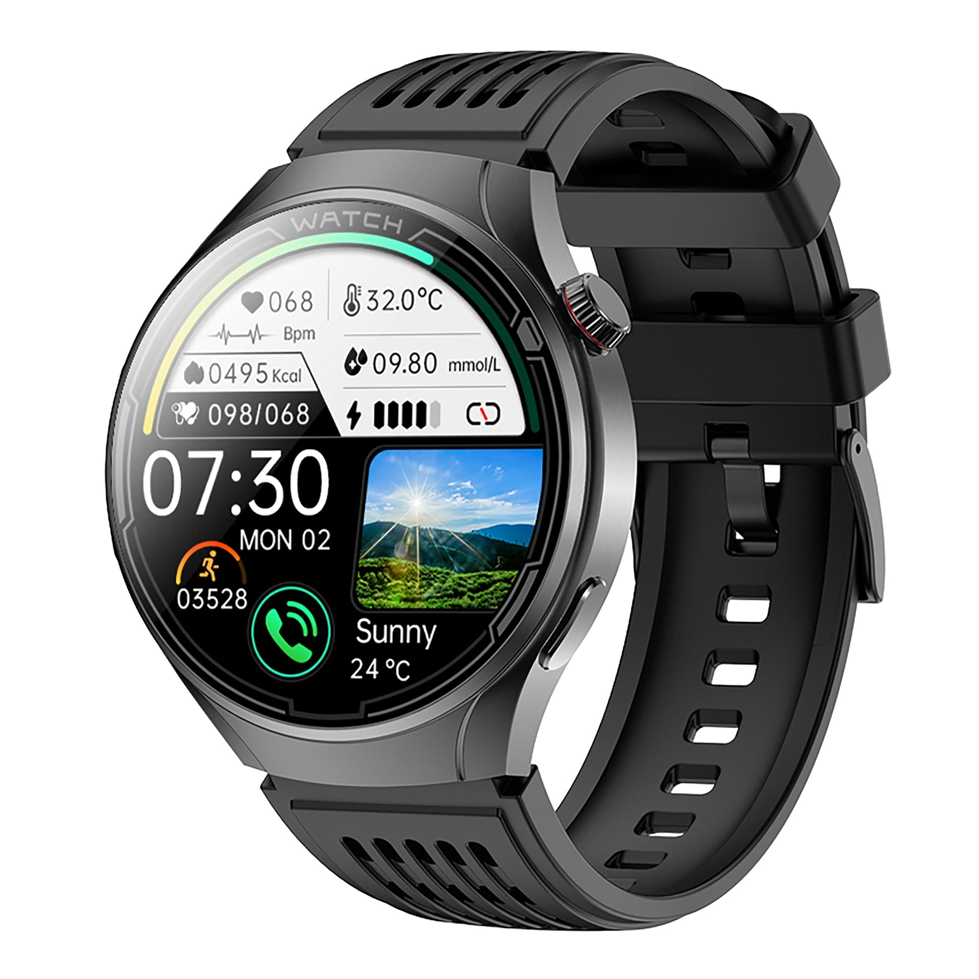 KT06 Sleep Aid Watch Intelligently Initiate ECG Heart Rate Monitor Blood Sugar