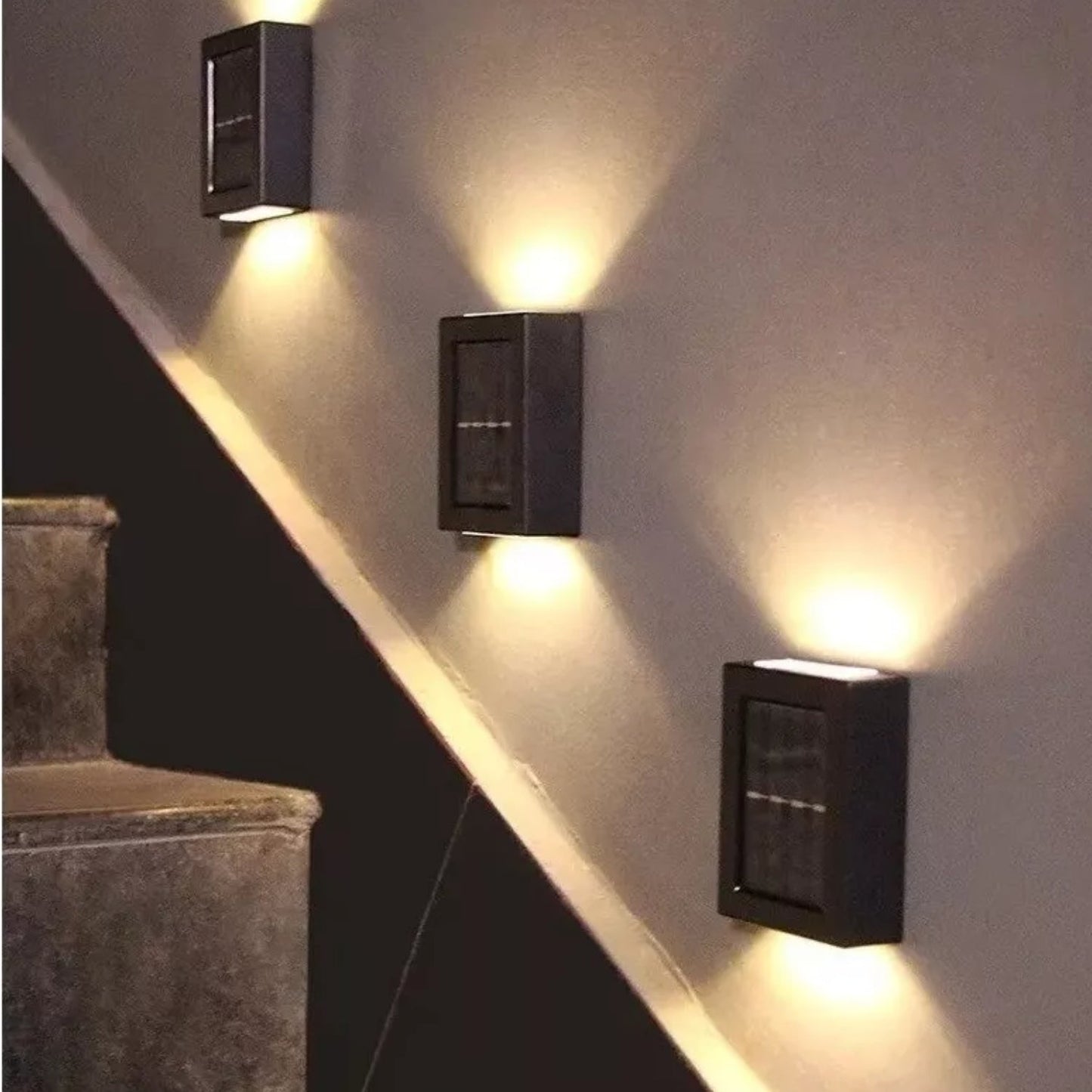 Grantham Solar Powered Up & Down Wall Light - Stylish Outdoor Solar Lighting Solution