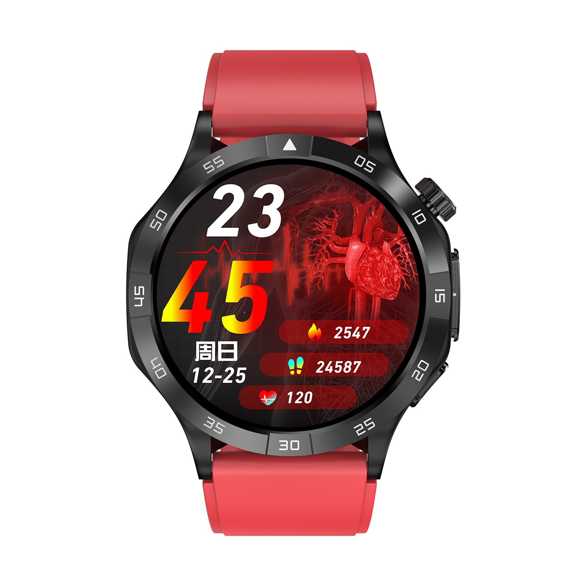 KH38 Multidimensional Health Managenment ECG SOS Emergency Call Blood Lipid High End Strong Endurance