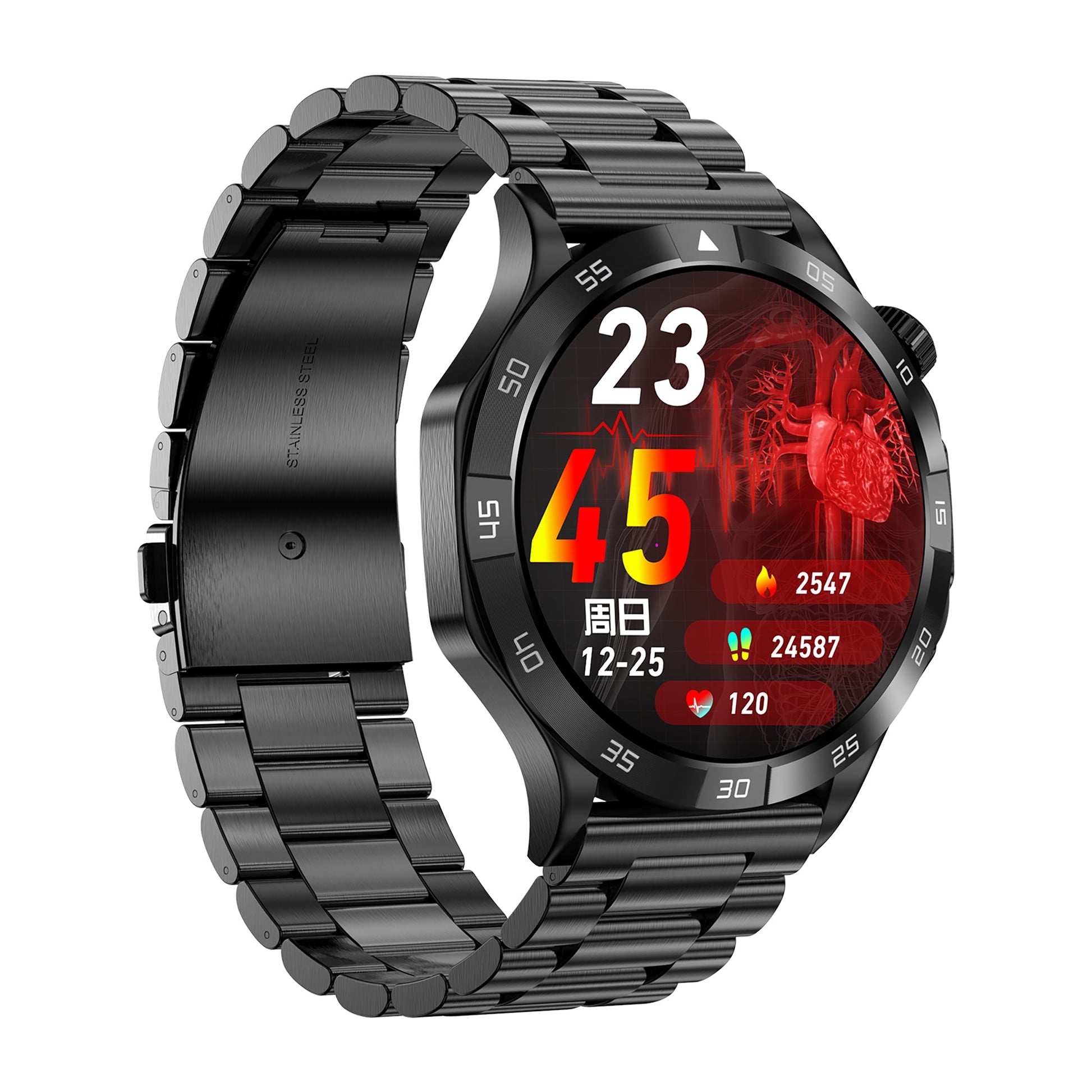 KH38 Multidimensional Health Managenment ECG SOS Emergency Call Blood Lipid High End Strong Endurance