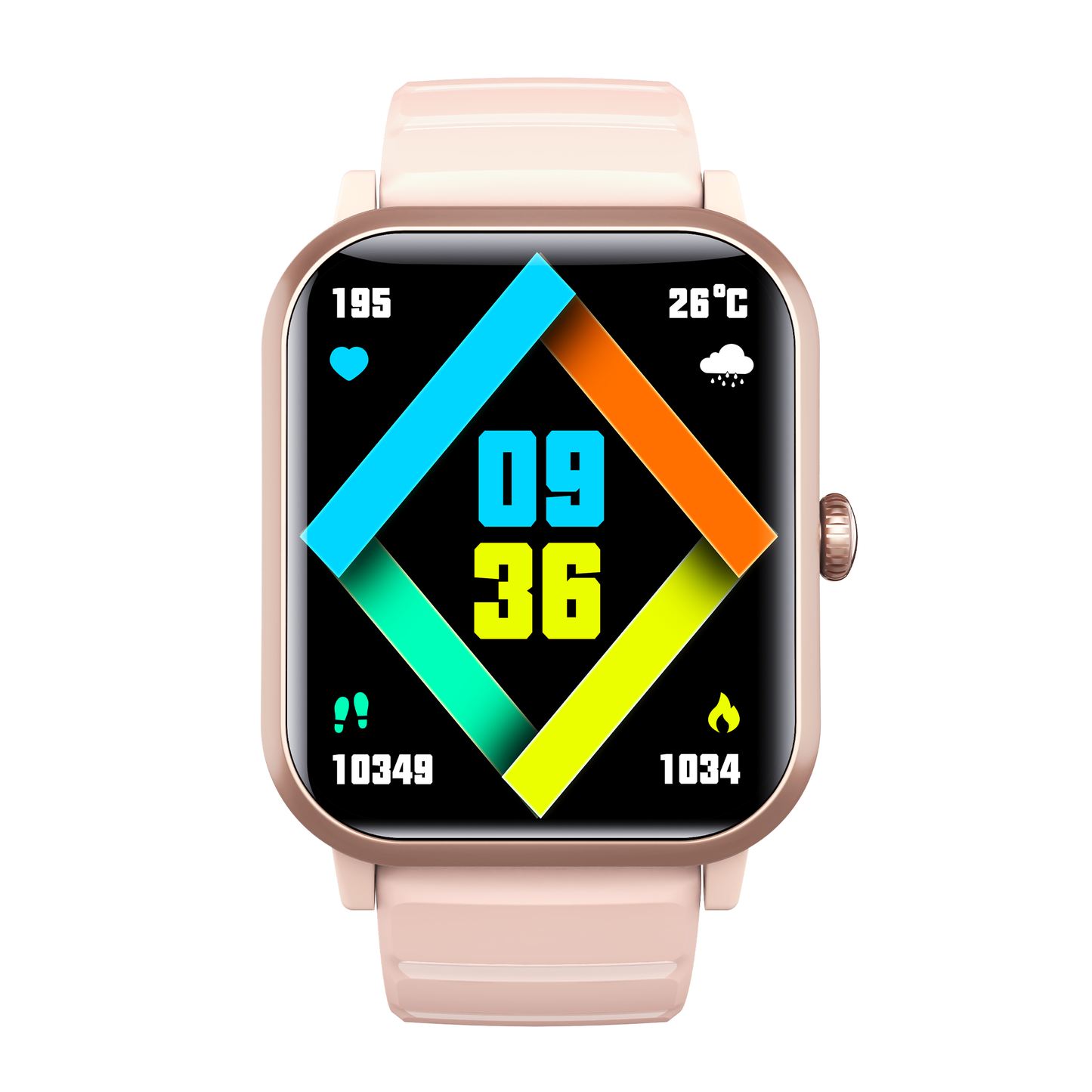 KH303 Red Light Blood Oxygen Heart Rate Sleep Tracker Health Monitoring Watch
