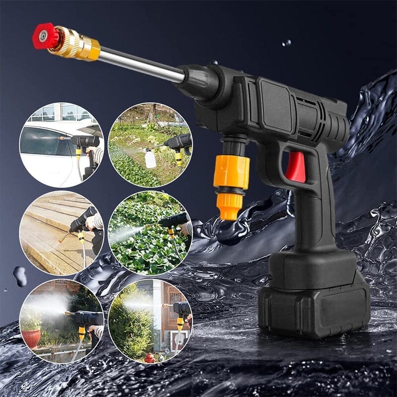 Cordless Portable High Pressure Spray Water Gun Set | Ideal for Cleaning Cars, Patios & Garden Furniture