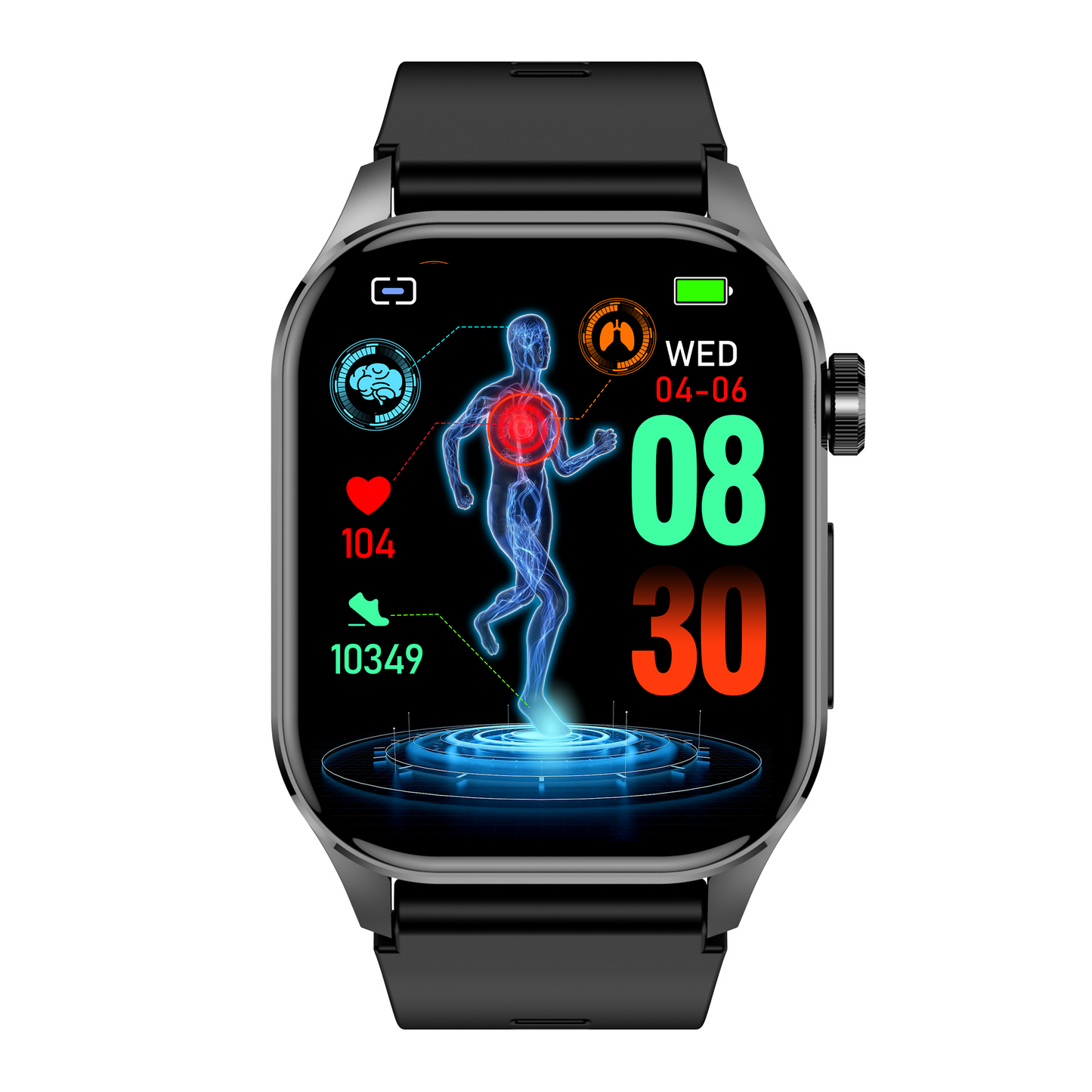 KH58 Health Management Body Composition ECG Blood Pressure Oxygen Sleep SOS Emergency Call Smart Watch