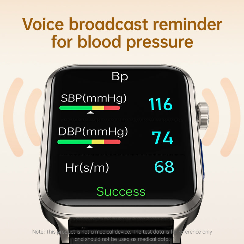 KP300 High-Precision Airbag Blood Pressure Smart Watch ECG Heart Rate Blood Sugar Uric Acid Blood Lipids Blood Oxygen Sleep