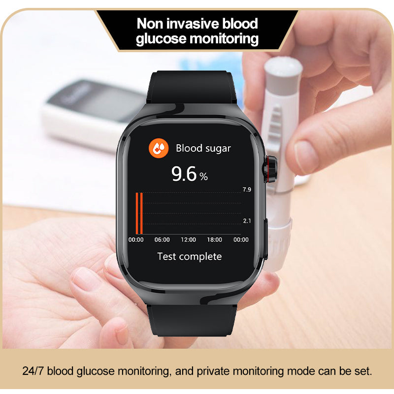 KH16 One-click Micro Examination Blood Glucose Blood Lipids Uric Acid Blood Pressure Blood Oxygen SOS Smart Watch