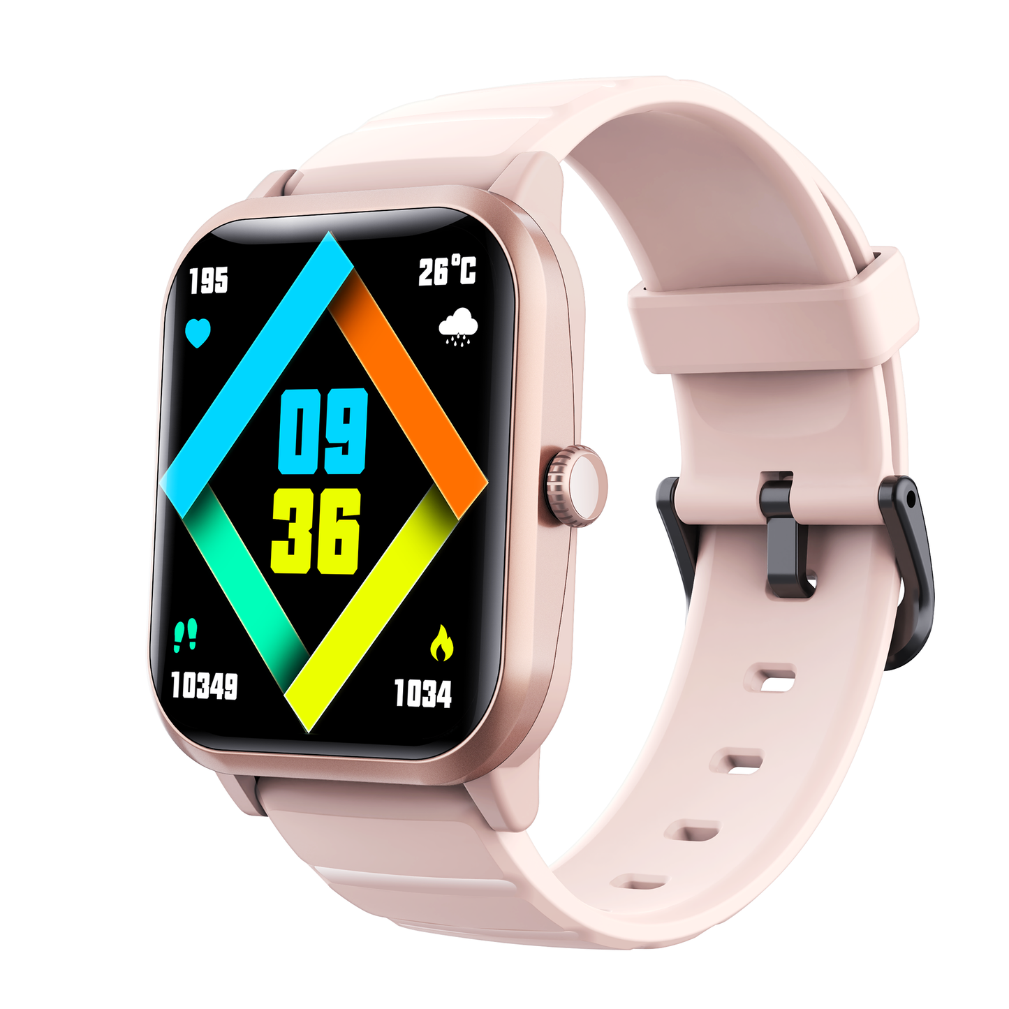 KH303 Red Light Blood Oxygen Heart Rate Sleep Tracker Health Monitoring Watch