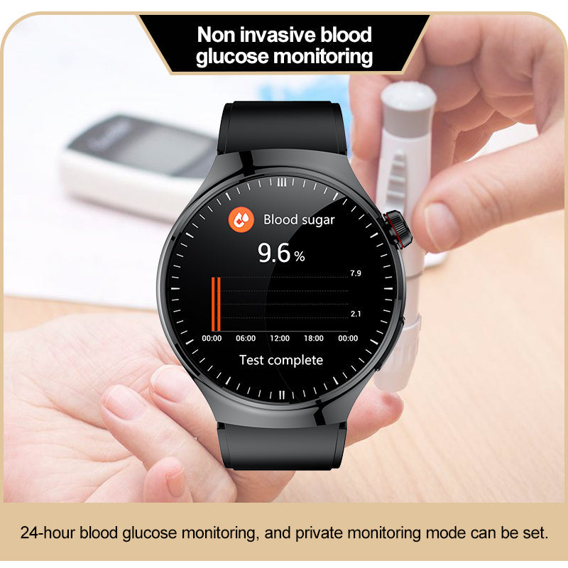 KH26 One click micro examination of Five Organ Health Monitoring Blood Glucose Blood Lipids Uric Acid Blood Pressure Blood Oxygen SOS Smart Watch