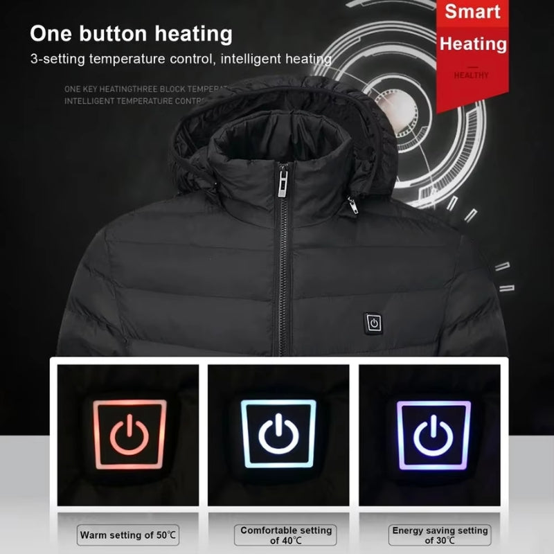Puffer Heated Jacket β Stay Cozy and Stylish in Winter with Built-In Heating