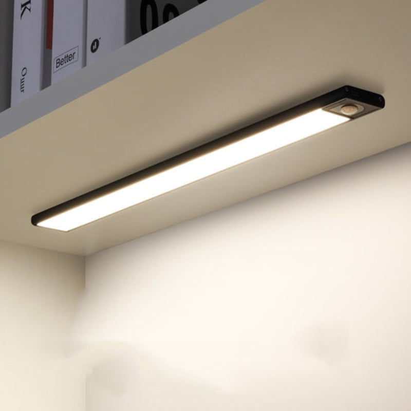 Ultra-Thin LED GlowLight – USB Rechargeable Motion Sensor Cabinet Light with Magnetic Backing for Kitchen, Wardrobe, or Closets