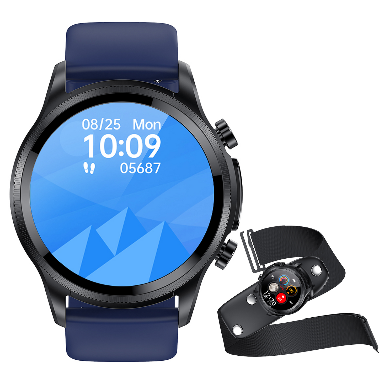 KH04 ECG PTT HRV Blood Oxygen Heart Rate Blood Pressure blood sugar Round