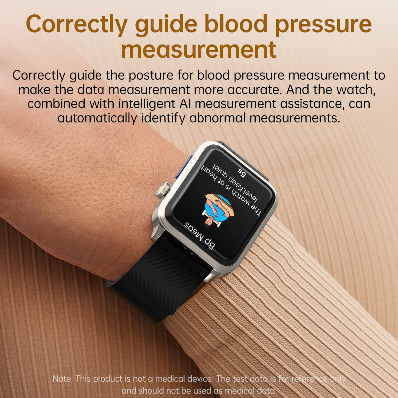 KP300 High-Precision Airbag Blood Pressure Smart Watch ECG Heart Rate Blood Sugar Uric Acid Blood Lipids Blood Oxygen Sleep