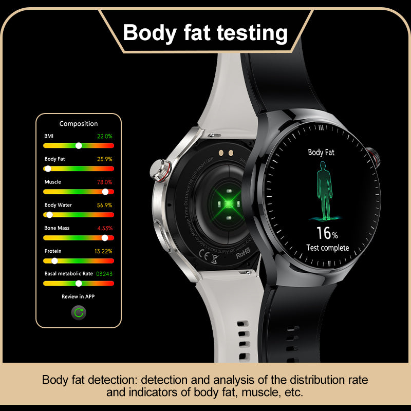 KH26 One click micro examination of Five Organ Health Monitoring Blood Glucose Blood Lipids Uric Acid Blood Pressure Blood Oxygen SOS Smart Watch