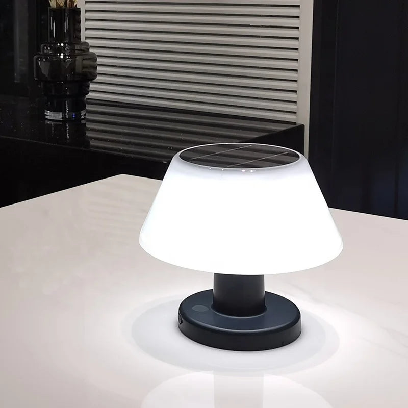Solar Table Lamp | Outdoor Waterproof LED Light | Portable Solar-Powered Lighting for Patios, Gardens & Camping