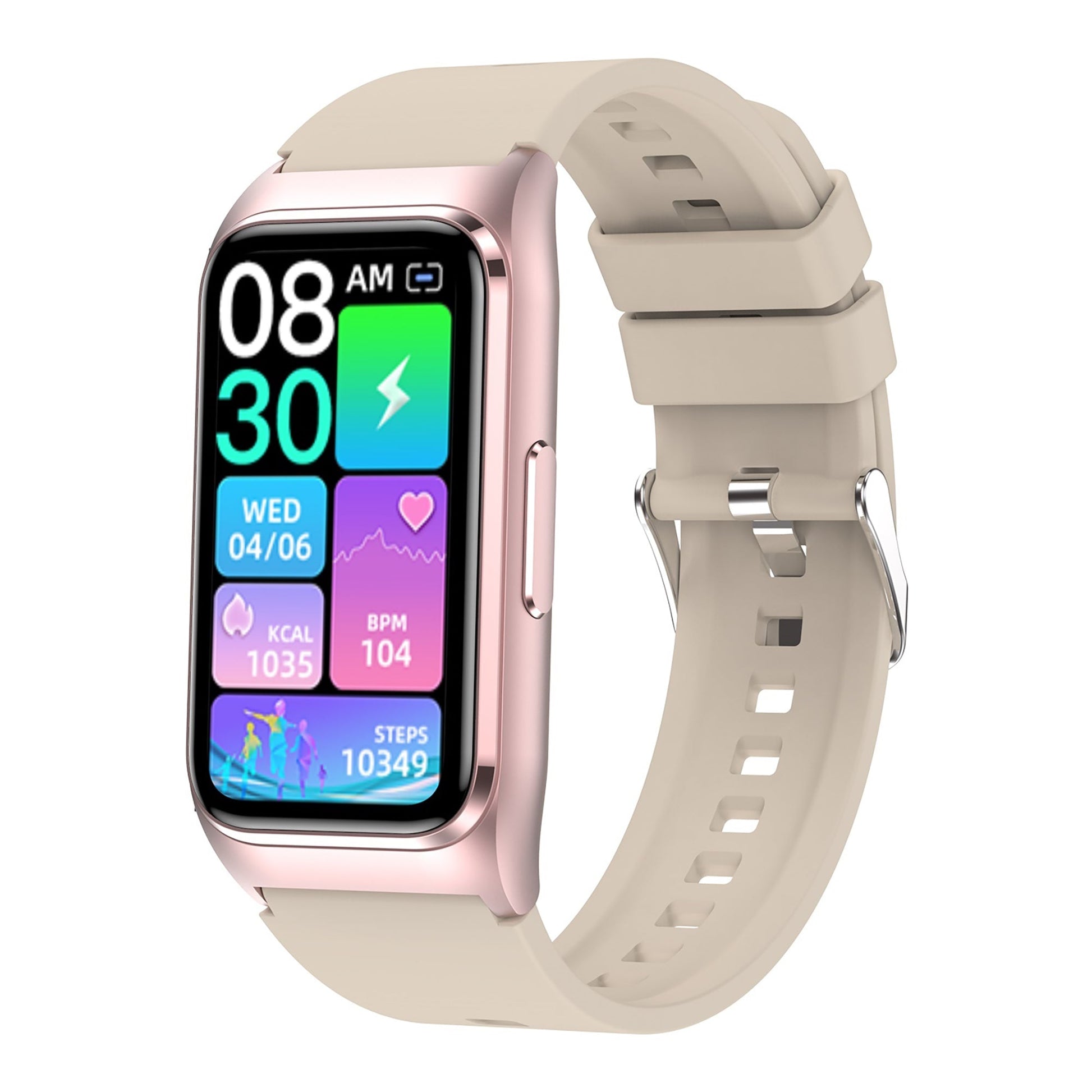 KH75 Smart Bracelet One-click Micro-Physical Examination Five Internal Organs Detection Blood Sugar Uric Acid Blood Lipid Heart Rate Blood Oxygen Sleep