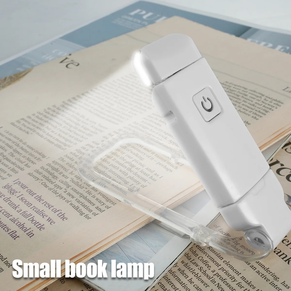 Book Reading Lights - Adjustable LED Clip-on Rechargeable Book Light, USB Powered for Reading in Bed, Best for Bookworms and Kids