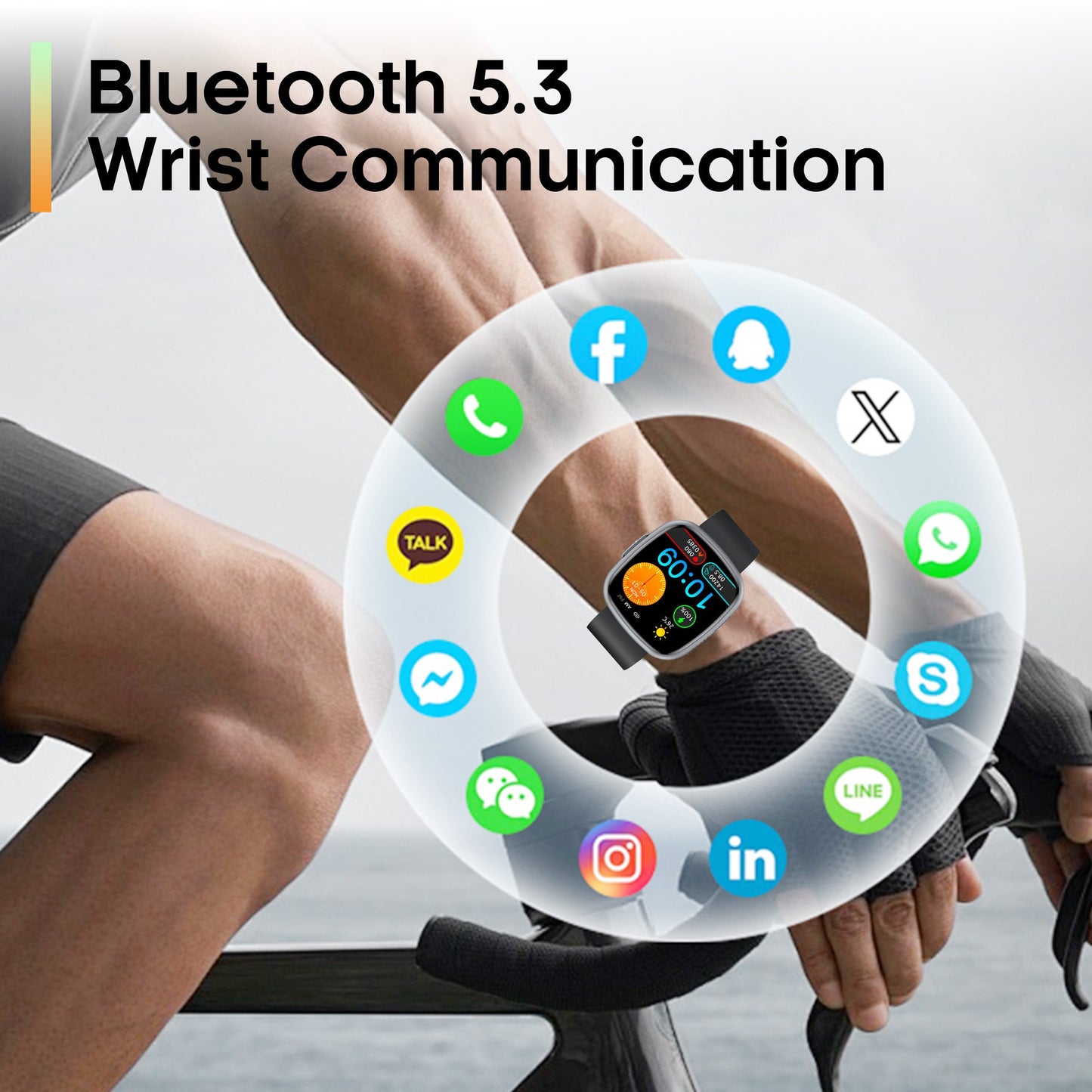 KH593 ECG/HRV Micro-Physical Examination Health Insights Blood Sugar Blood Oxygen Blood/Body composition Sleep SOS Bluetooth Call Smart Watch