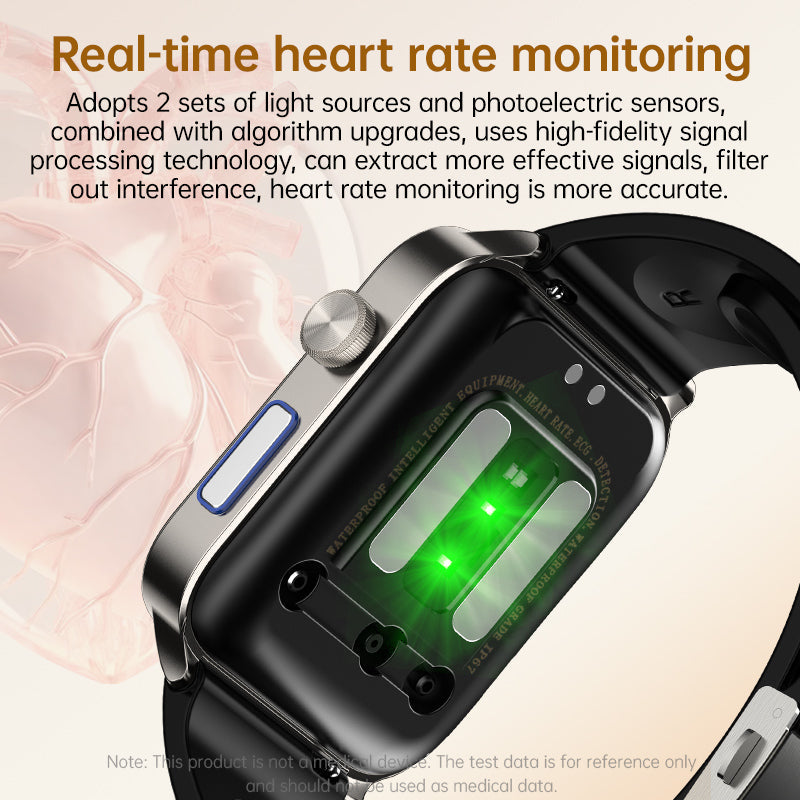 KP300 High-Precision Airbag Blood Pressure Smart Watch ECG Heart Rate Blood Sugar Uric Acid Blood Lipids Blood Oxygen Sleep