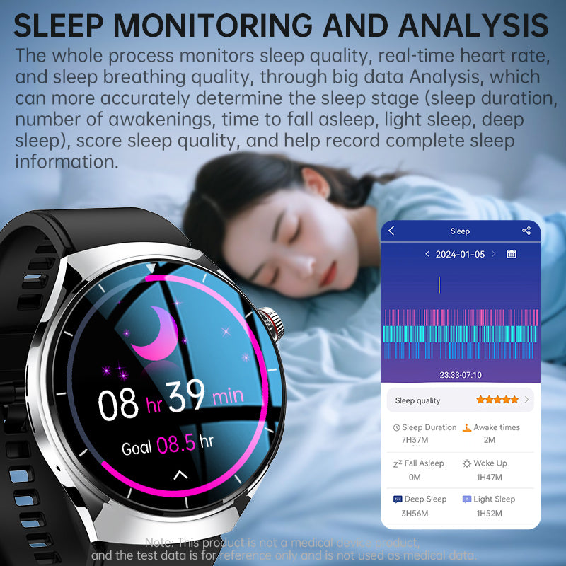 KH09P Newly Upgraded Smart Watch ECG Blood Glucose Blood Components Sleep Heart Rate Blood Pressure