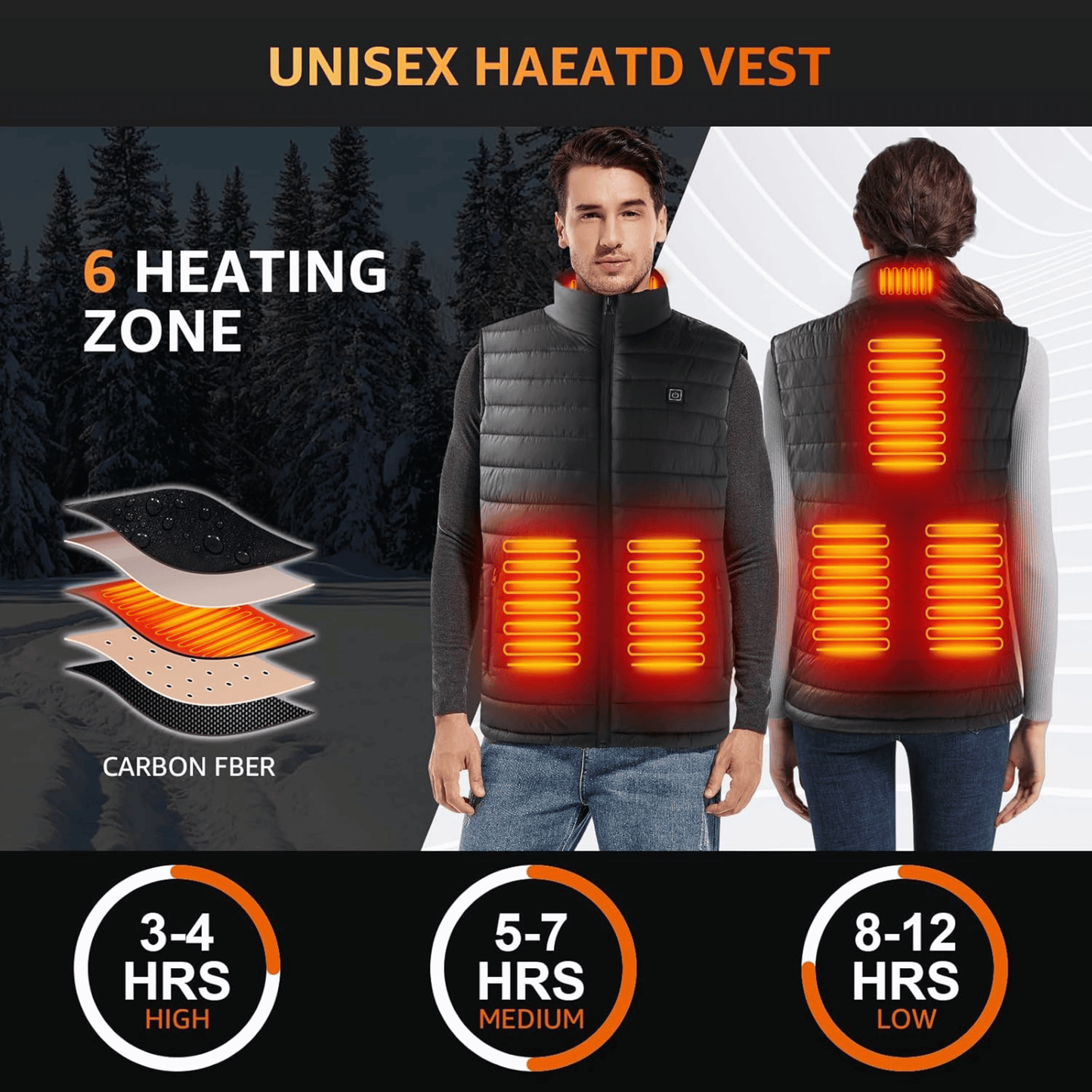 Heated Gilet β Lightweight Body Warmer Heated Jacket for Ultimate Comfort
